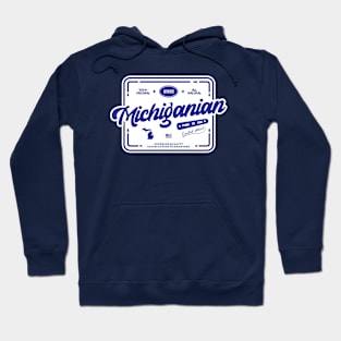 Authentic Michiganian Michigan Fun Print Hoodie